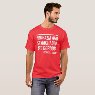 アブハジアおよびSAMACHABLOはジョージア- D.J.の切札です Tシャツ