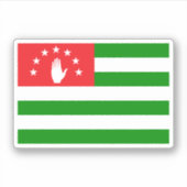 アブハジア国旗 シール (正面)