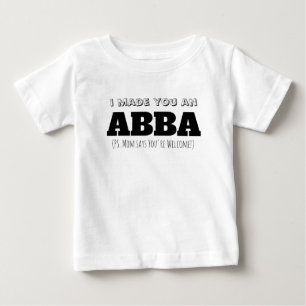 アブバパパの長子の父の日の贈り物 ベビーTシャツ