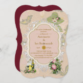 アブビクトリアンッシュガーデンブライダルパーティ 招待状 (正面/裏面)