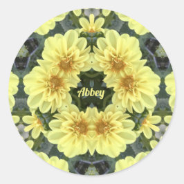 アブビー～イースターダリアスイエロー宗教～ ラウンドシール