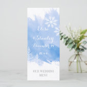 アブモダンストラウォーター色スプラッシュ結婚ブルーのメニュー メニュー (スタンド正面)