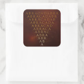 アブラカダブラのステッカー スクエアシール (バッグ)