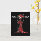 アブラカダブラヴィンテージ三角ゴシック男性へ女性 カード (黄色い花)