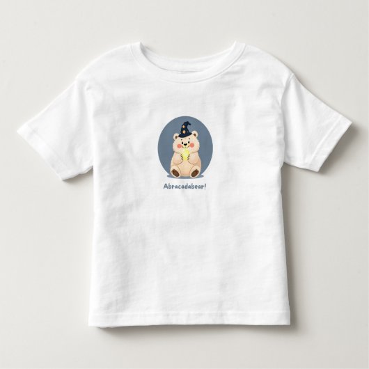 アブラカダベリー!かわいい魔法のクマの子供たちTシャツ トドラーTシャツ (正面)
