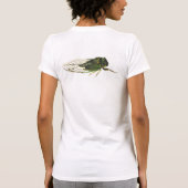 アブラゼミのTシャツ! Tシャツ (裏面)