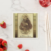 アブラナのユリとアッシジの聖フランシス スタンダードカクテルナプキン (インサイチュ)