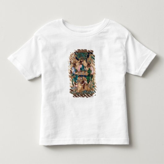 アブラハムおよび3つの天使を描写するアイコン トドラーTシャツ (正面)