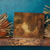 アブラハムが三天使を受け取る1646 (パ上の油 フォトプラーク (側面)