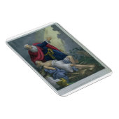 アブラハムが息子イサクを捧げ聖書の宣伝から マグネット (右側)