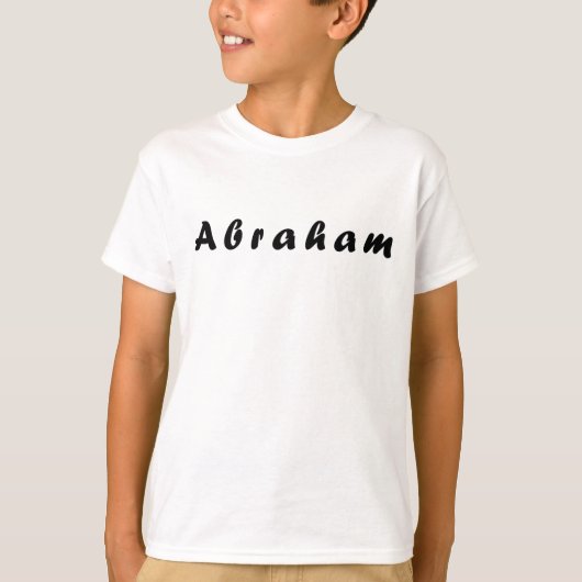 アブラハムの名,アブラハムのために Tシャツ (正面)