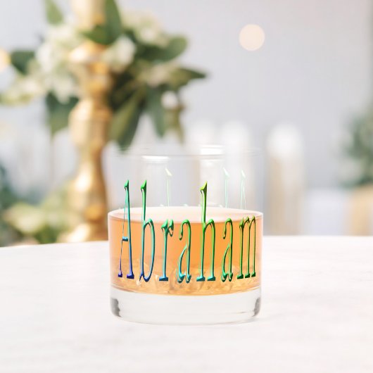 「アブラハムの色々 – 青い緑の旅。 ウイスキーグラス (インサイチュ (ウェディング))