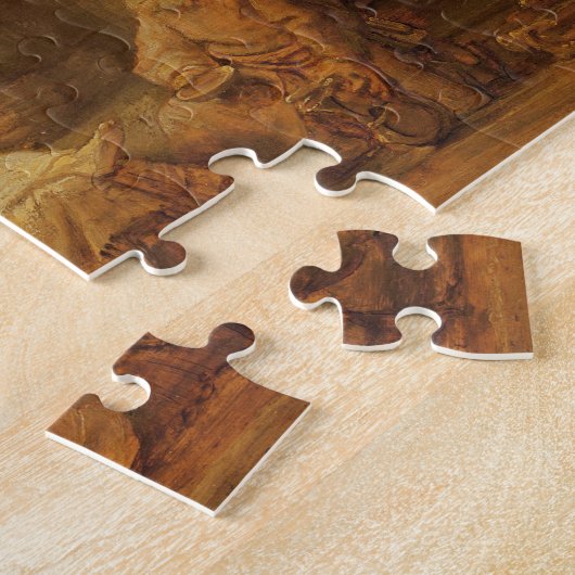 アブラハムは3つの天使1646年を受け取ります(paの油 ジグソーパズル (側面)