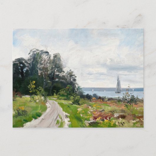 アブラハムソンの帆船はがき ポストカード (正面)