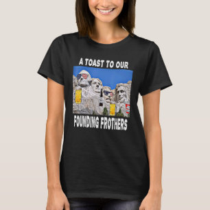 アブラハムドリンシンベンドランキン山ルシュモアアメリカ Tシャツ