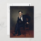 アブラハムリンカーンポートレートバイジョージヒーリー ポストカード (正面/裏面)