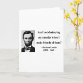 アブラハムリンカーン引用文12b カード (黄色い花)