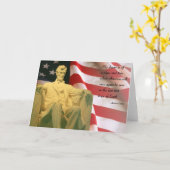 アブラハムリンカーン引用文 カード (黄色い花)