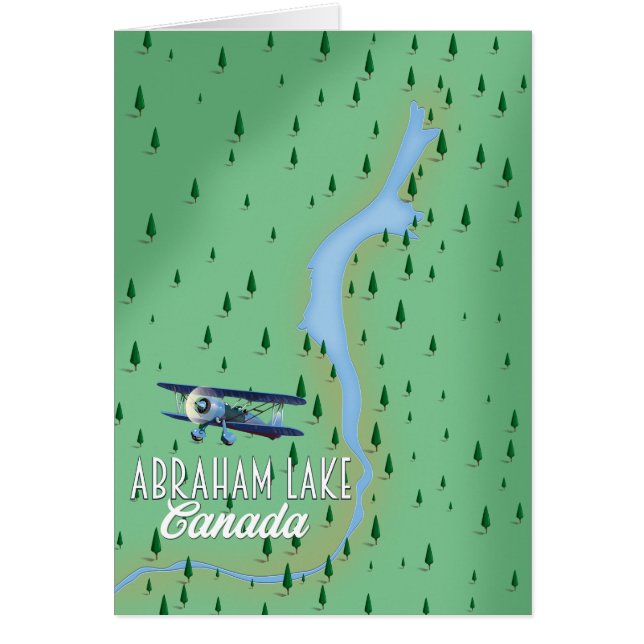 アブラハム湖，カナダ (正面)