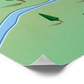 アブラハム湖，カナダ ポスター (角)