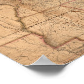 アブラハム統一された・ブラッドリー・ジュニアの州の地図 ポスター (角)