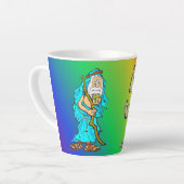 アブラハム50周年レインボーラテマグ カフェラテマグ (左アングル)