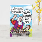 アブラハム・イサク父の日 –  カード (黄色い花)