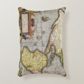 アブラハム・オルテリウスによるアメリカ大陸の古地図 アクセントクッション (正面(垂直))