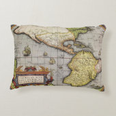 アブラハム・オルテリウスによるアメリカ大陸の古地図 アクセントクッション (裏面)