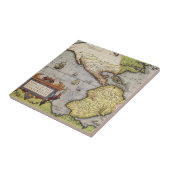 アブラハム・オルテリウスによるアメリカ大陸の古地図 タイル (側面)