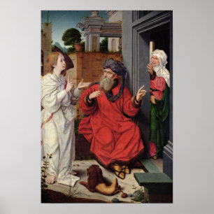 アブラハム、サラおよび天使、c.1520 ポスター
