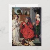 アブラハム，サラと天使， c.1520 ポストカード (正面/裏面)
