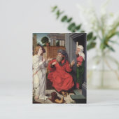 アブラハム，サラと天使， c.1520 ポストカード (スタンド正面)