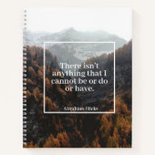 アブラハム・ヒックスの誘引力法引用文 ノートブック (正面)