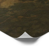 アブラハム・ペテル – 木々の丘の風景 ポスター (角)