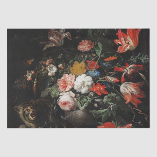 アブラハム・ミグノンの返り花束 薄葉紙 (正面)