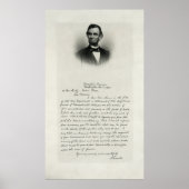 アブラハム・リンカーンから南北戦争の母への手紙 ポスター (正面)