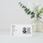 アブラハム・リンカーンが事を成し遂げる 名刺 (スタンド正面)