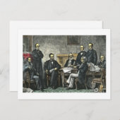 アブラハム・リンカーンとその内閣 ポストカード (正面/裏面)