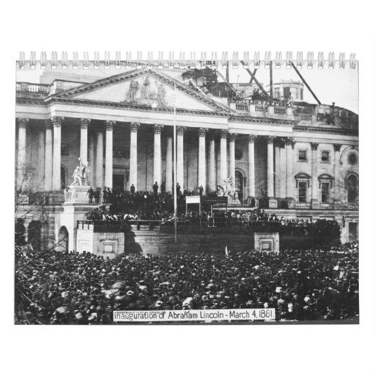 アブラハム・リンカーンの発足1861年3月4日 カレンダー (カバー)