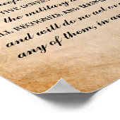 アブラハム・リンカーンの解放宣言 ポスター (角)