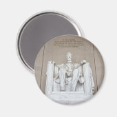 アブラハム・リンカーン像 マグネット (正面/裏面)