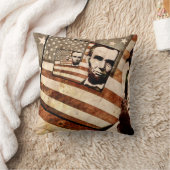 アブラハム・リンカーン愛国国旗 クッション (ブランケット)