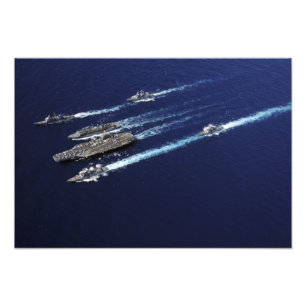 アブラハム・リンカーン船ストライク・グループが出荷 フォトプリント           