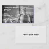 アブラハム・リンカーン記念統一された・州国旗 名刺 (正面/裏面)