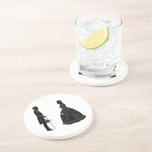 アブラハム・リンカーン・メアリー・トッド・リンカーン・シルエット コースター (側面)