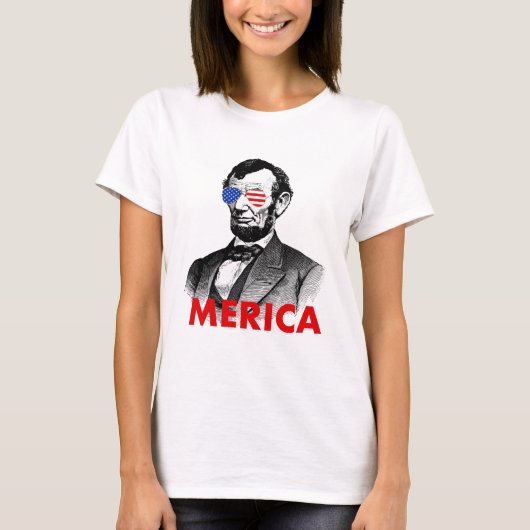 アブラハム・リンカーン・メリカ Tシャツ (正面)