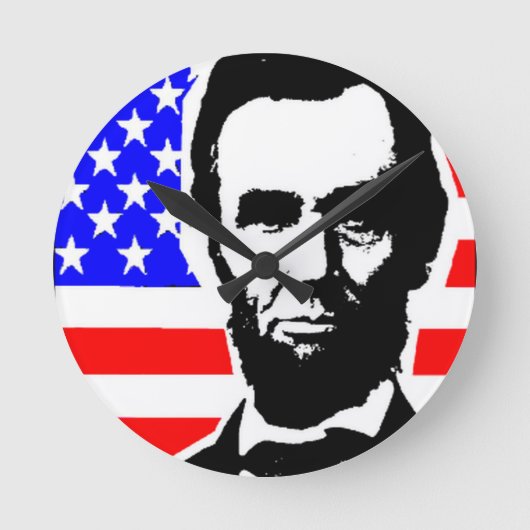 アブラハム・リンカーン・ユニオン ラウンド壁時計 (正面)