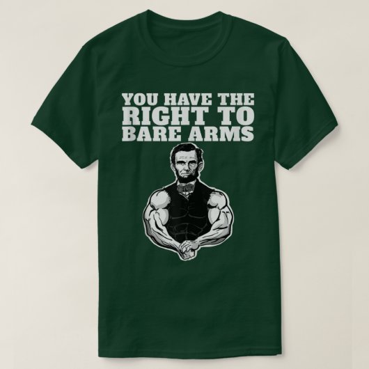アブラハム・リンクの武器を剥がす権利おもしろいがある Tシャツ (デザイン正面)