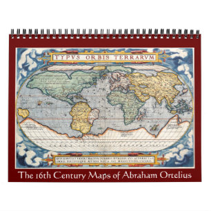 アブラハムOrtelius 2012年の地図 カレンダー